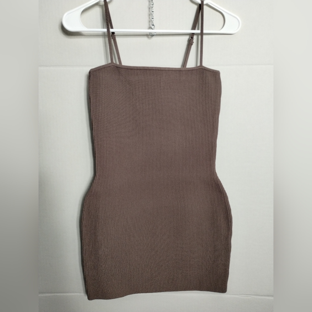 Ribbed Mini Dress by Aritzia